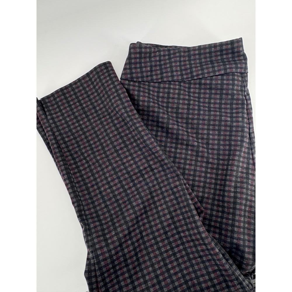 Valerie Stevens XL Plaid Pull On Career Pants Stretch Casual Trousers